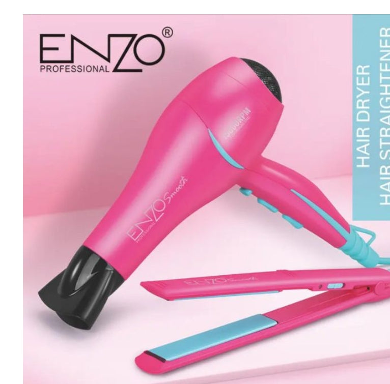 Enzo 2 In 1 Hair Dryer And Straightener Electronic.