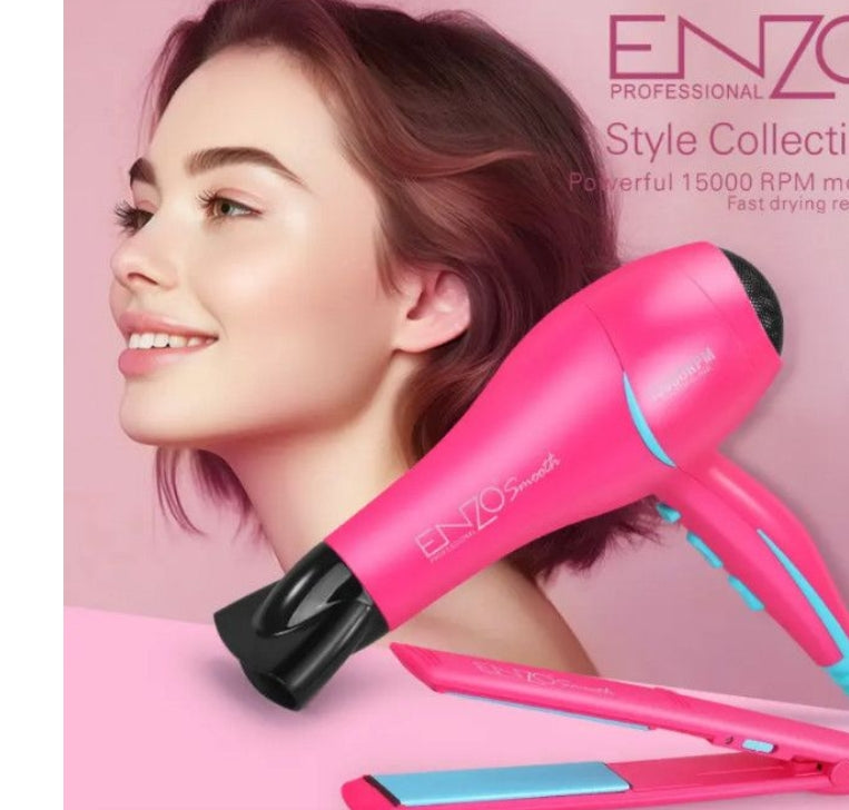 Enzo 2 In 1 Hair Dryer And Straightener Electronic.